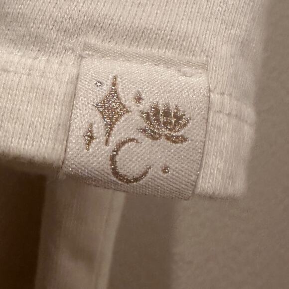 Disney Parks Princess Jasmine Pink and Cream Tie Dye Cropped Hoodie Sz XL - Picture 4 of 9